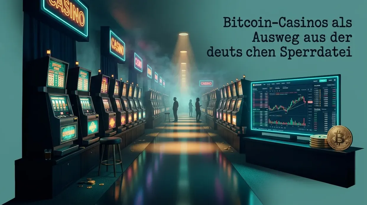 Bitcoin-Preise auf dem Bildschirm, Kryptowährung als Ausweg.